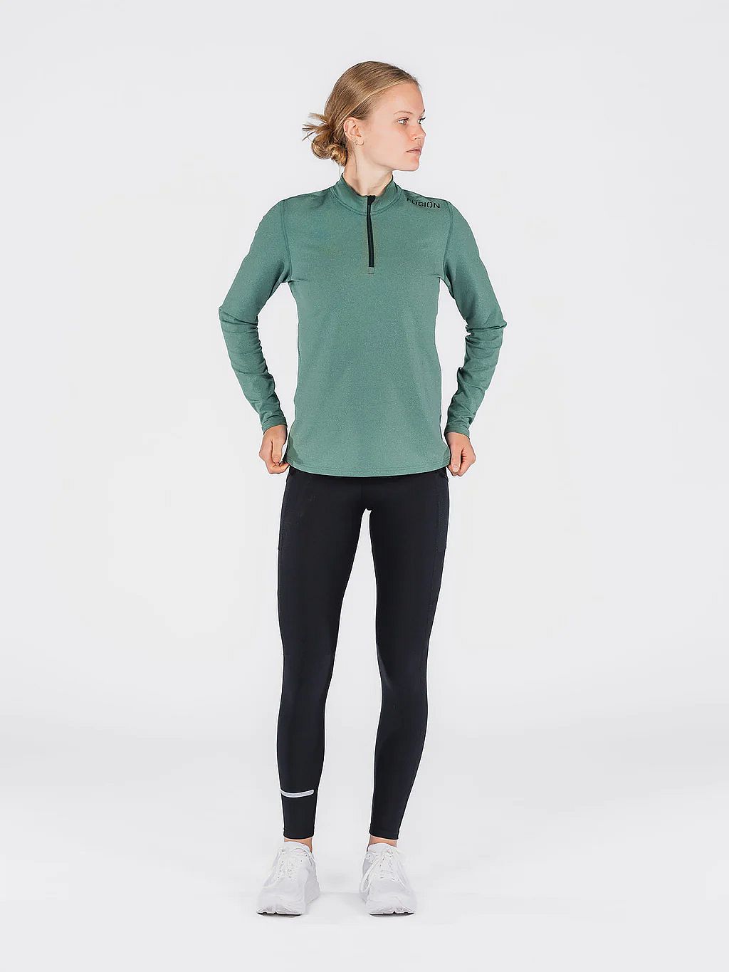 94475-Fusion-C3-Zip-Neck-groen-dames-afbeelding-3
