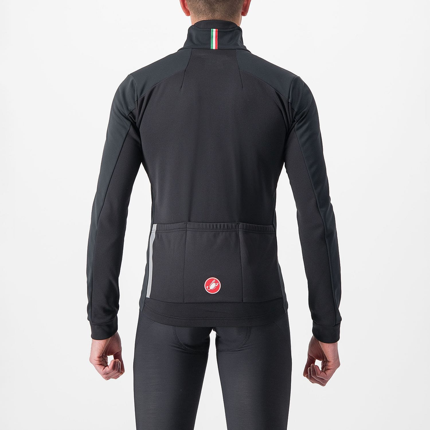 90867-Castelli-Entrata-lange-mouw-fietsjack-zwartrood-heren-afbeelding-2