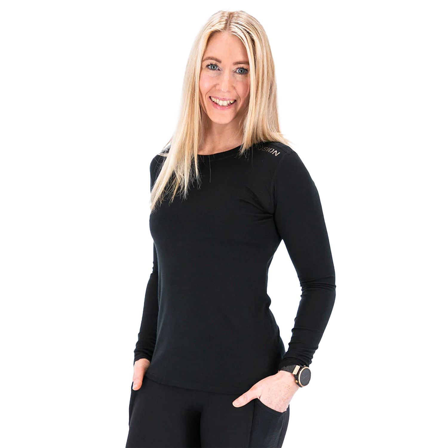 94985-Fusion-Merino-150-LS-Shirt-zwart-dames-afbeelding-1