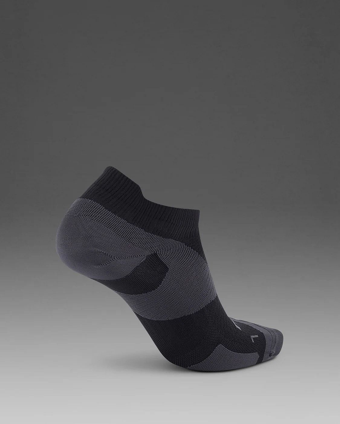 113721-2XU-Vectr-Ultralight-14-Crew-hardloopsokken-BlackTitanium-unisex-afbeelding-2
