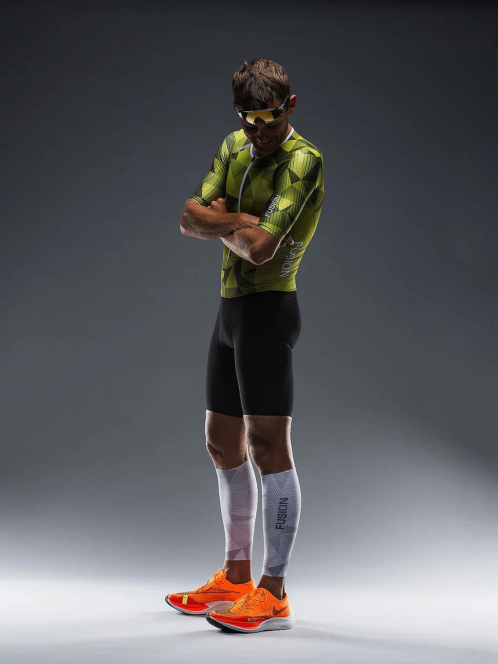 99988-Fusion-TEMPO-One-Suit-korte-mouw-lime-unisex-afbeelding-5
