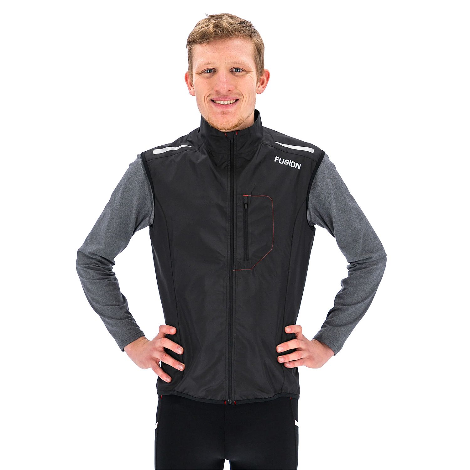88372-Fusion-S1-Run-Vest-zwart-heren-afbeelding-1