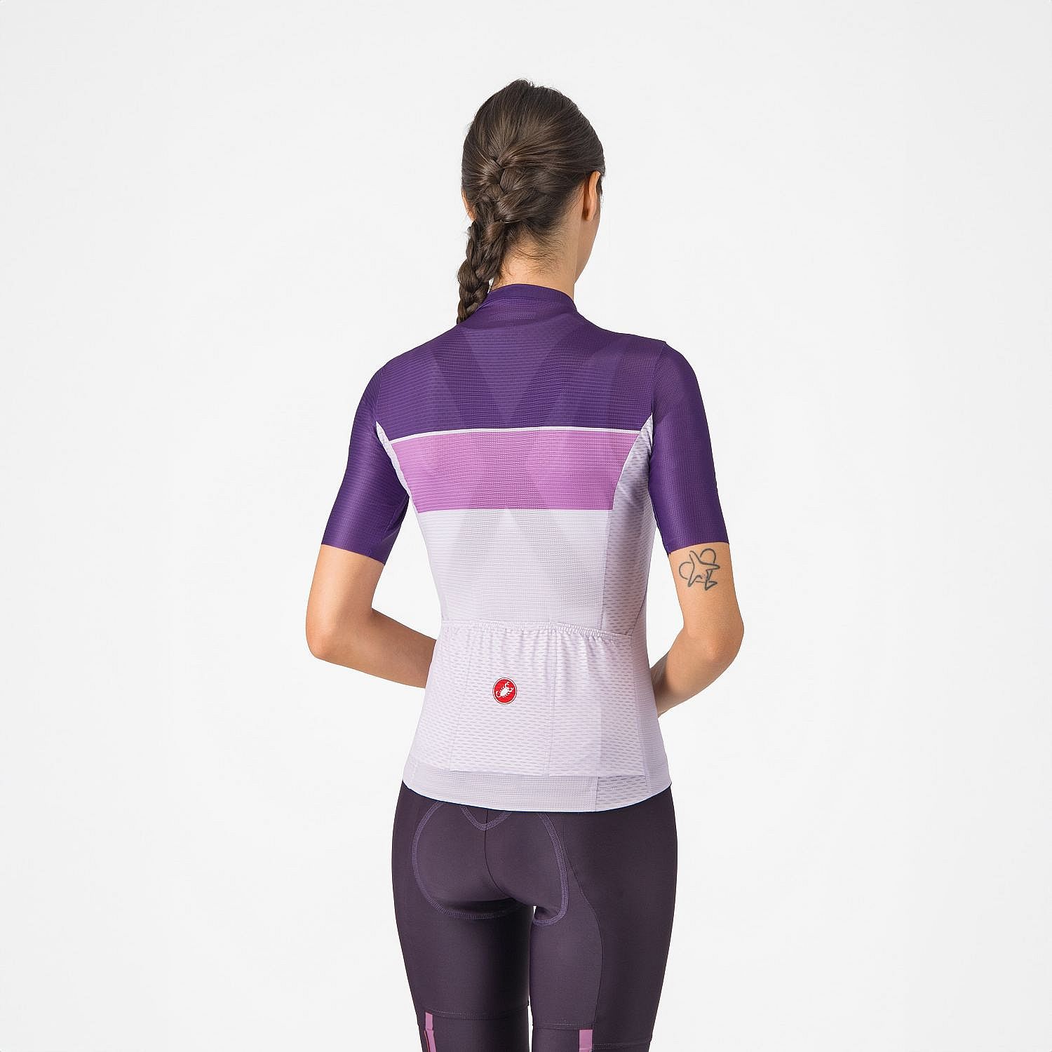 111296-Castelli-Elegante-jersey-korte-mouw-paarsroze-dames-afbeelding-2