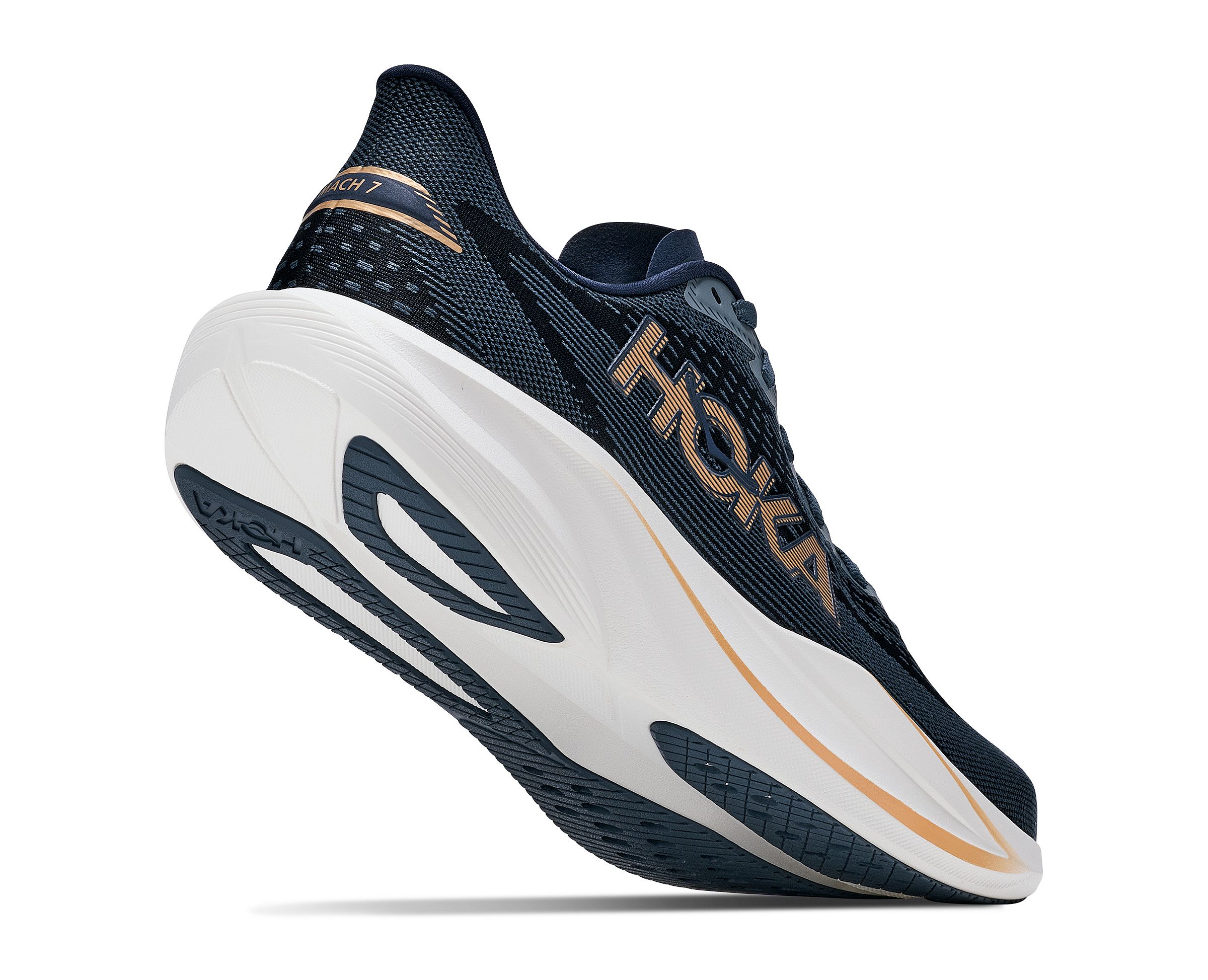 144847-Hoka-Mach-7-hardloopschoenen-faded-navygold-dames-afbeelding-4