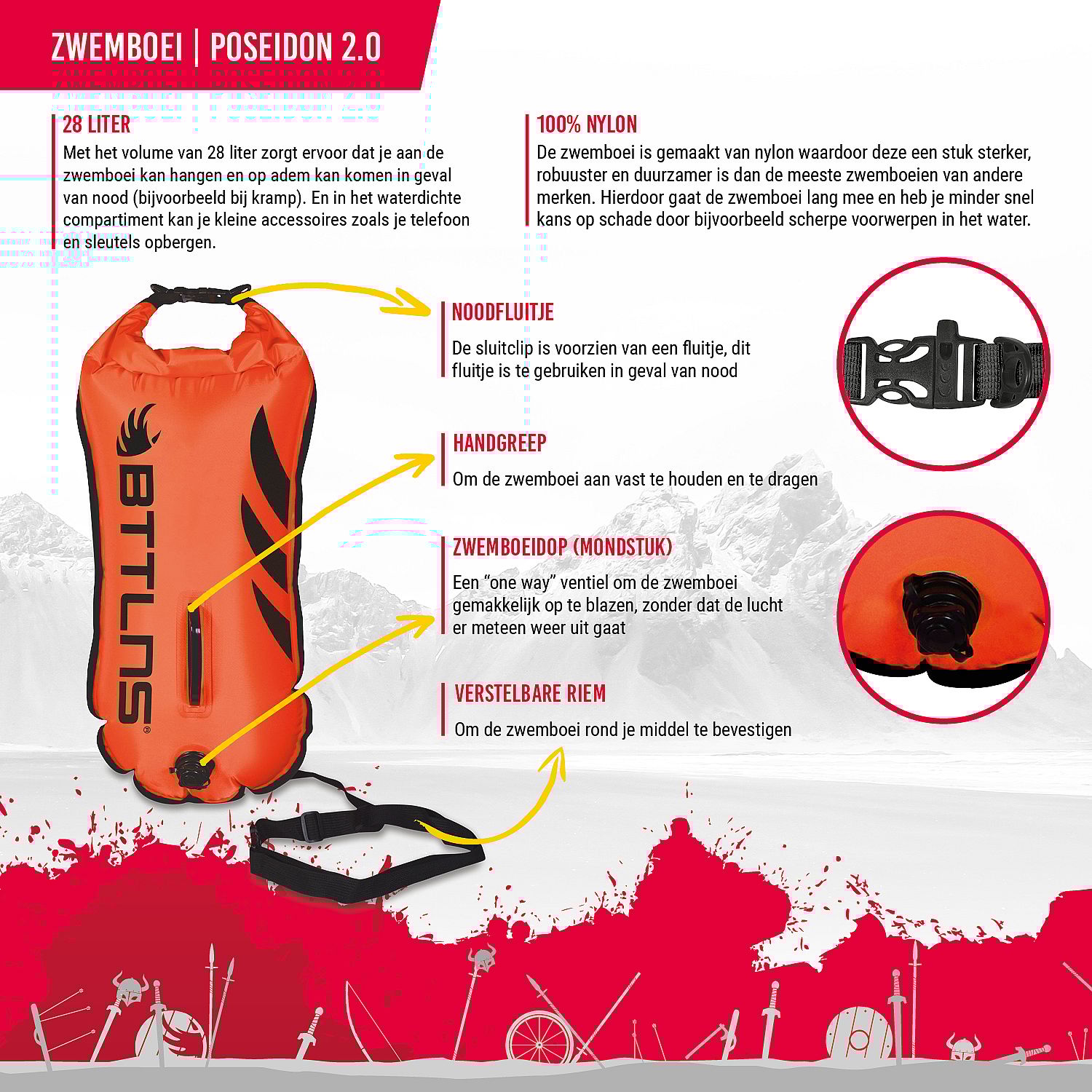 100007-BTTLNS-Poseidon-2.0-zwemboei-28-liter-rood-afbeelding-3