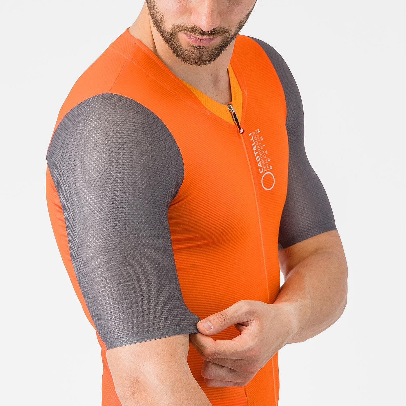 140544-Castelli-saturday-morning-skinsuit-brilliant-orangevivd-oranges-heren-afbeelding-3