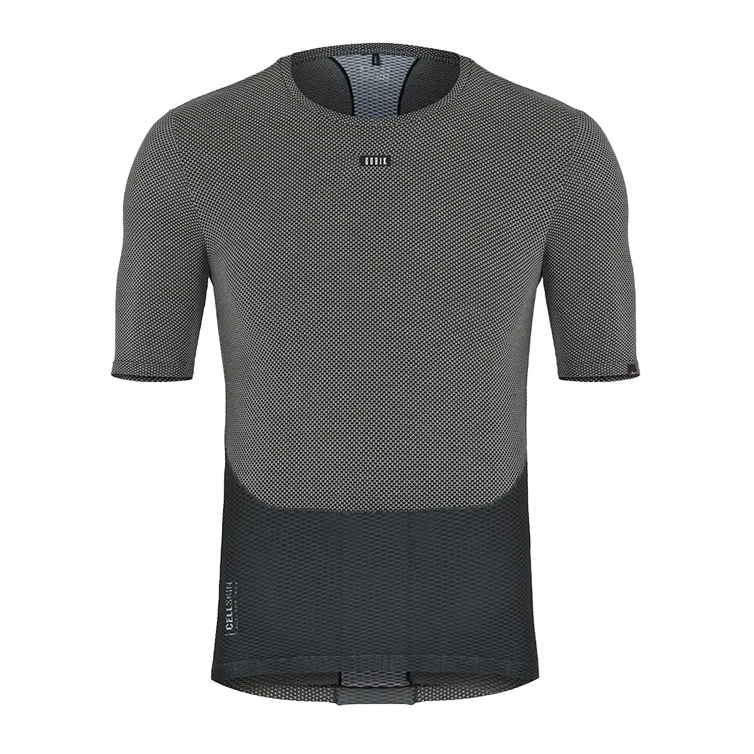 141394-Gobik-cell-skin-korte-mouw-greyblack-heren-afbeelding-1