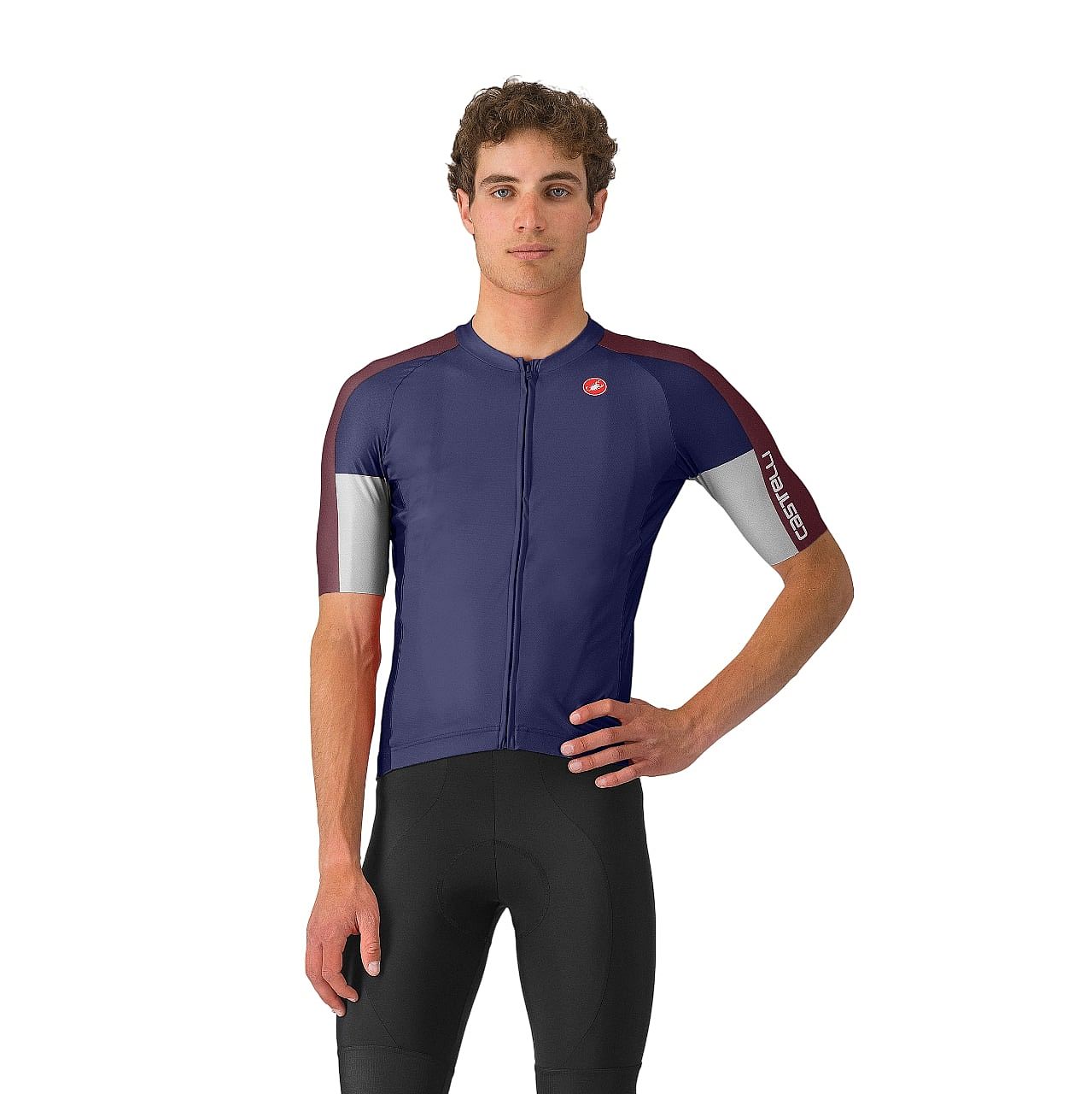 110105-Castelli-entrata-6-jersey-fietsshirt-korte-mouw-donkerblauw-heren-afbeelding-1