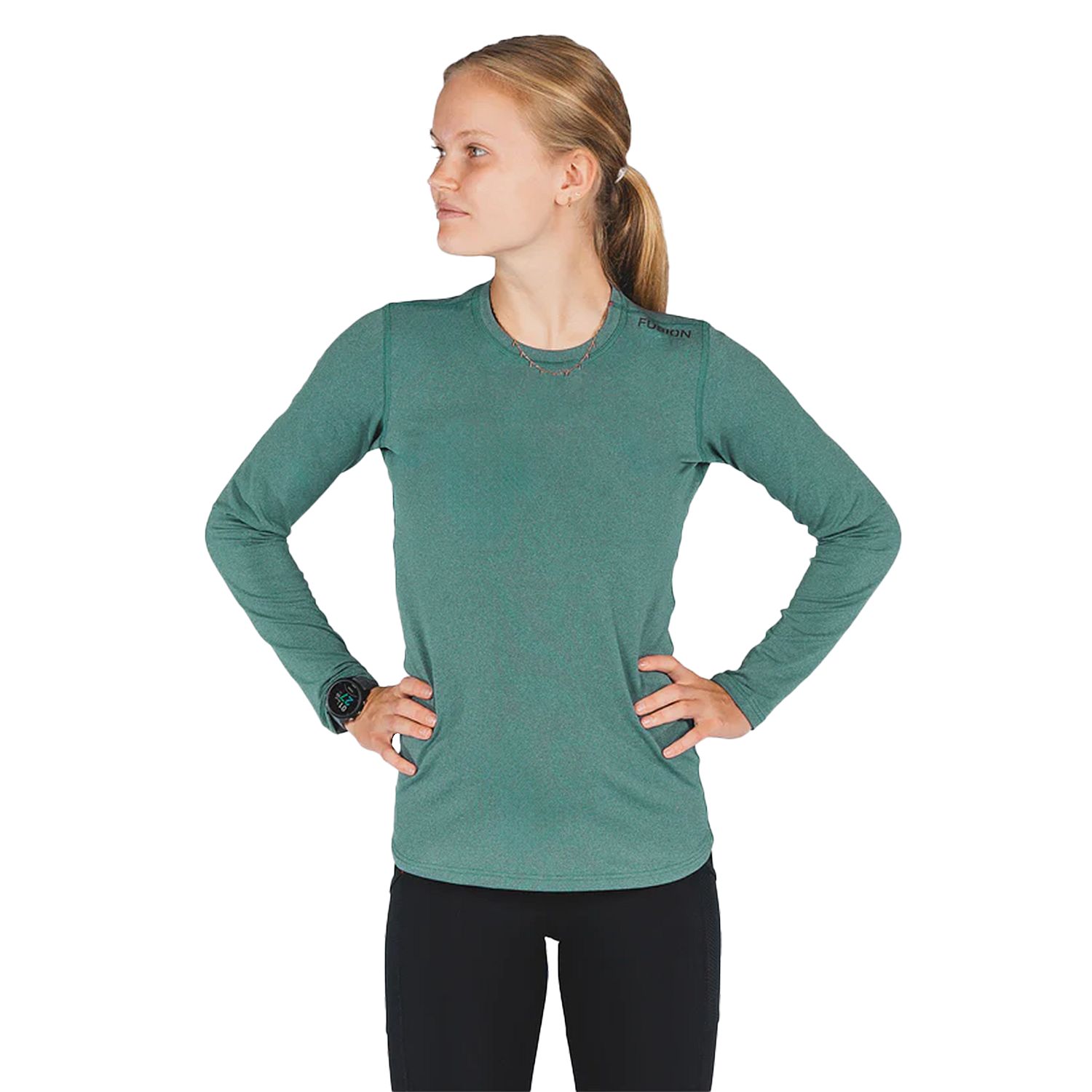 0114-GRN-Fusion-C3-Midlayer-groen-dames-afbeelding-1