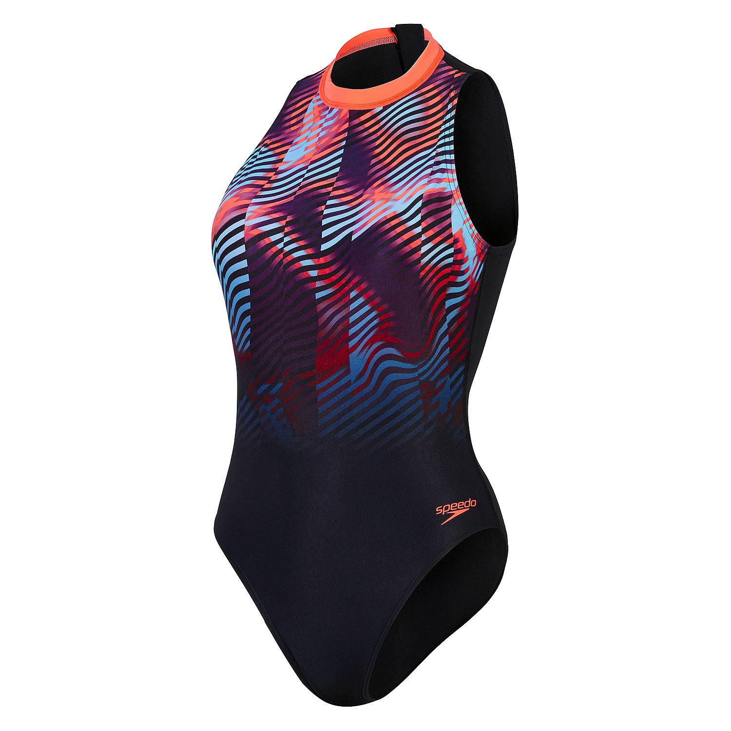 109154-Speedo-eco-print-hydrasuit-zwartrood-dames-afbeelding-1