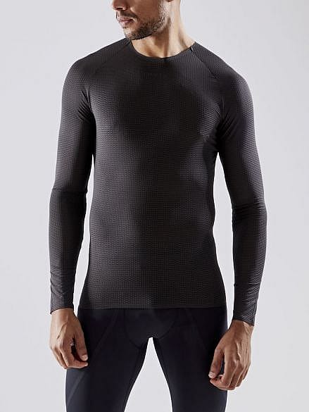 60605-Craft-Pro-Dry-Nanoweight-lange-mouw-ondershirt-zwart-heren-afbeelding-2