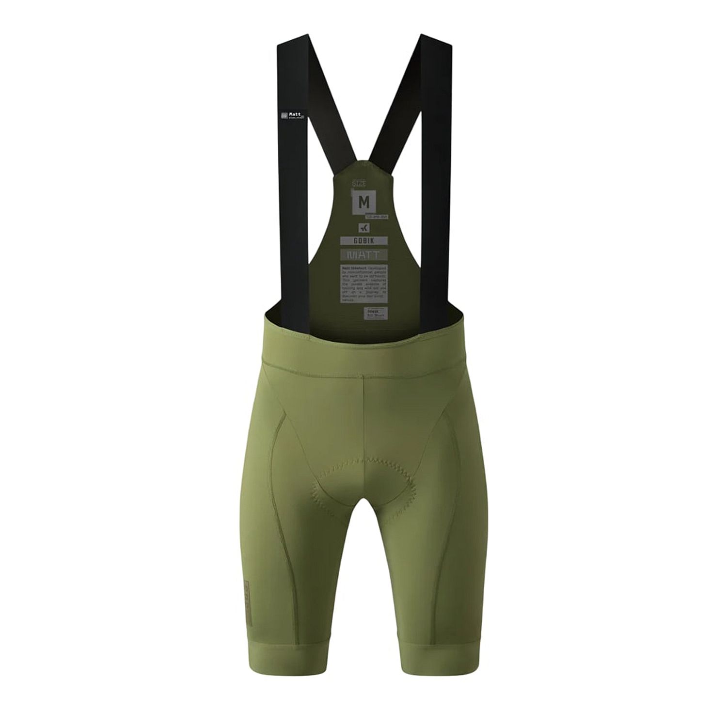 115558-Gobik-Matt-2.0-bibshort-olive-green-heren-afbeelding-1