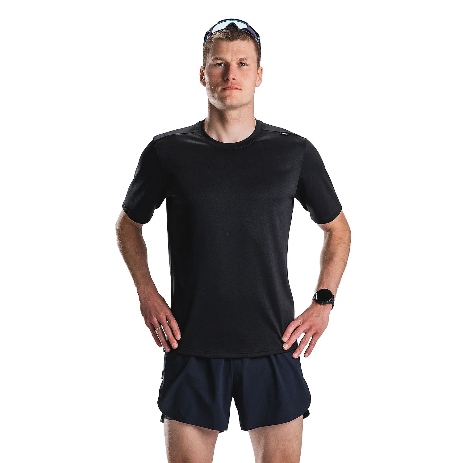 144498-Fusion-Tempo-Two-Run-T-shirt-heren-zwart-afbeelding-1