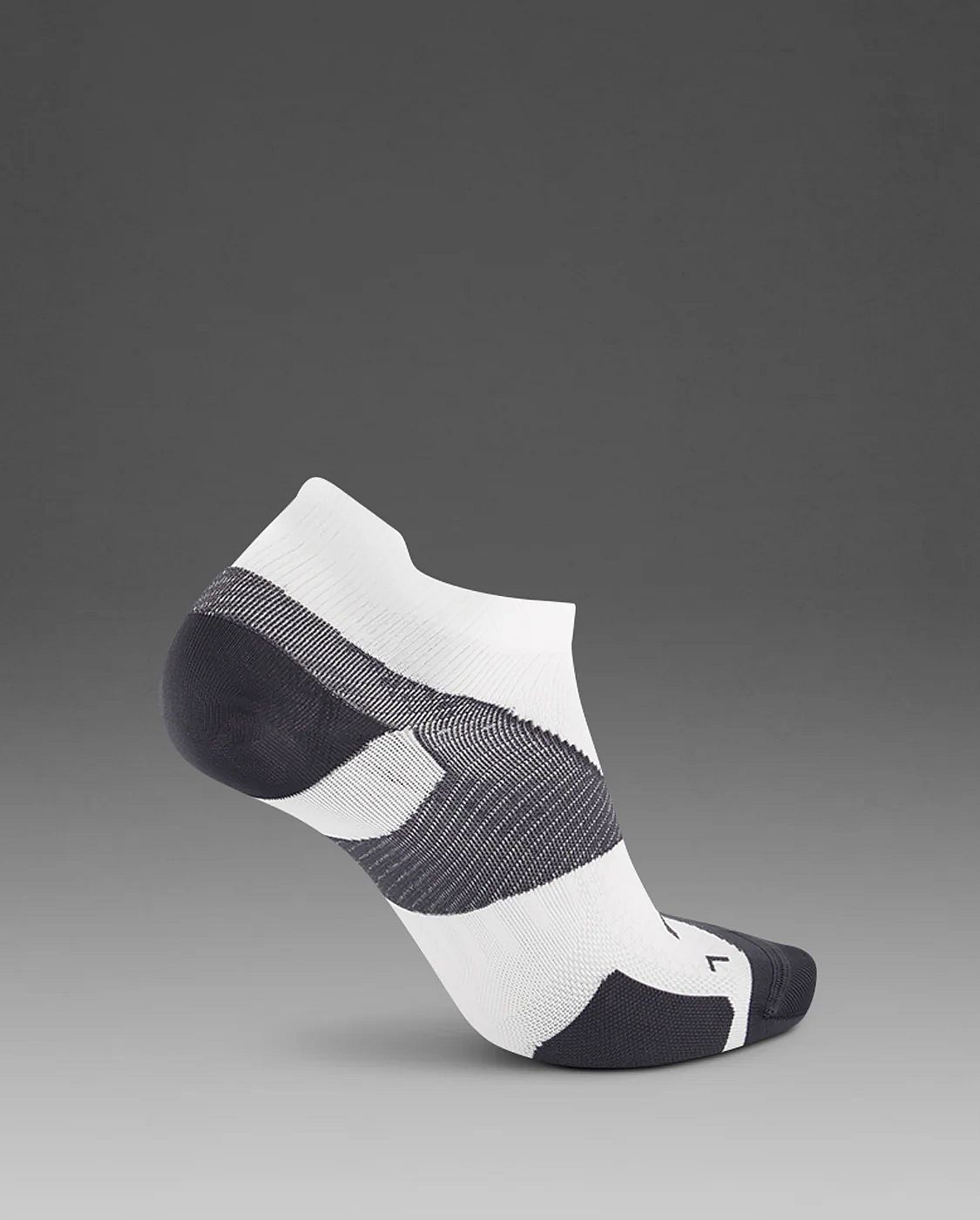 113727-2XU-Vectr-Ultralight-14-Crew-hardloopsokken-WhiteGrey-unisex-afbeelding-2