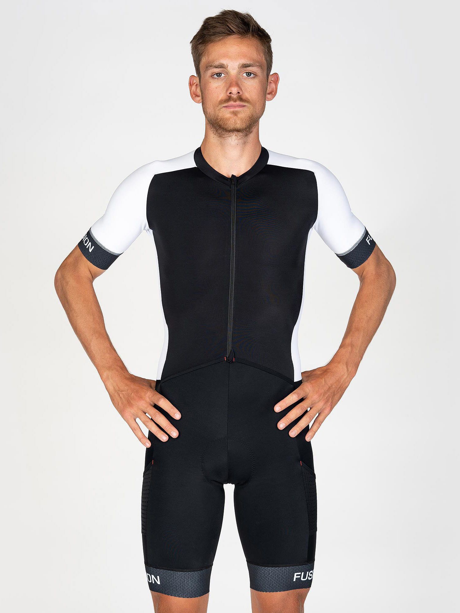 88213-Fusion-TEMPO-Three-Suit-korte-mouw-zwartwit-Unisex-afbeelding-2