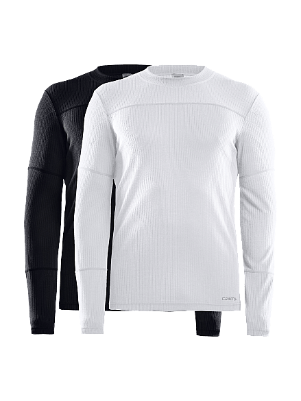 71678-Craft-Core-Dry-ondershirt-2-pack-lange-mouw-zwartwit-dames-afbeelding-1