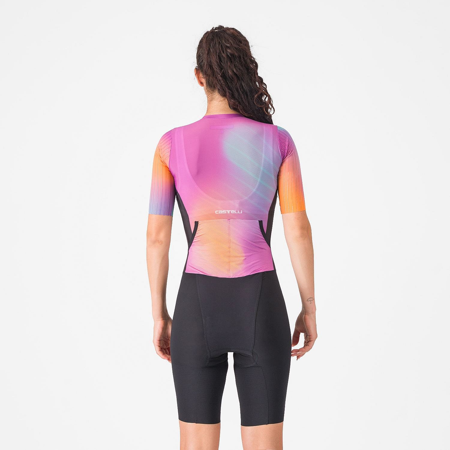 109270-Castelli-PR-2-speed-suit-korte-mouwen-zwart-roze-dames-afbeelding-2