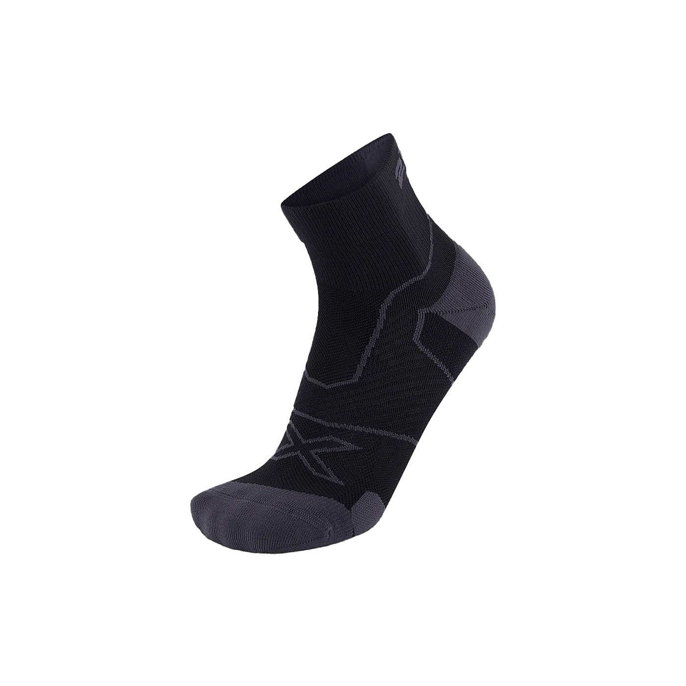 113839-2XU-Vectr-Cushion-14-Crew-hardloopsokken-BlackTitanium-unisex-afbeelding-1