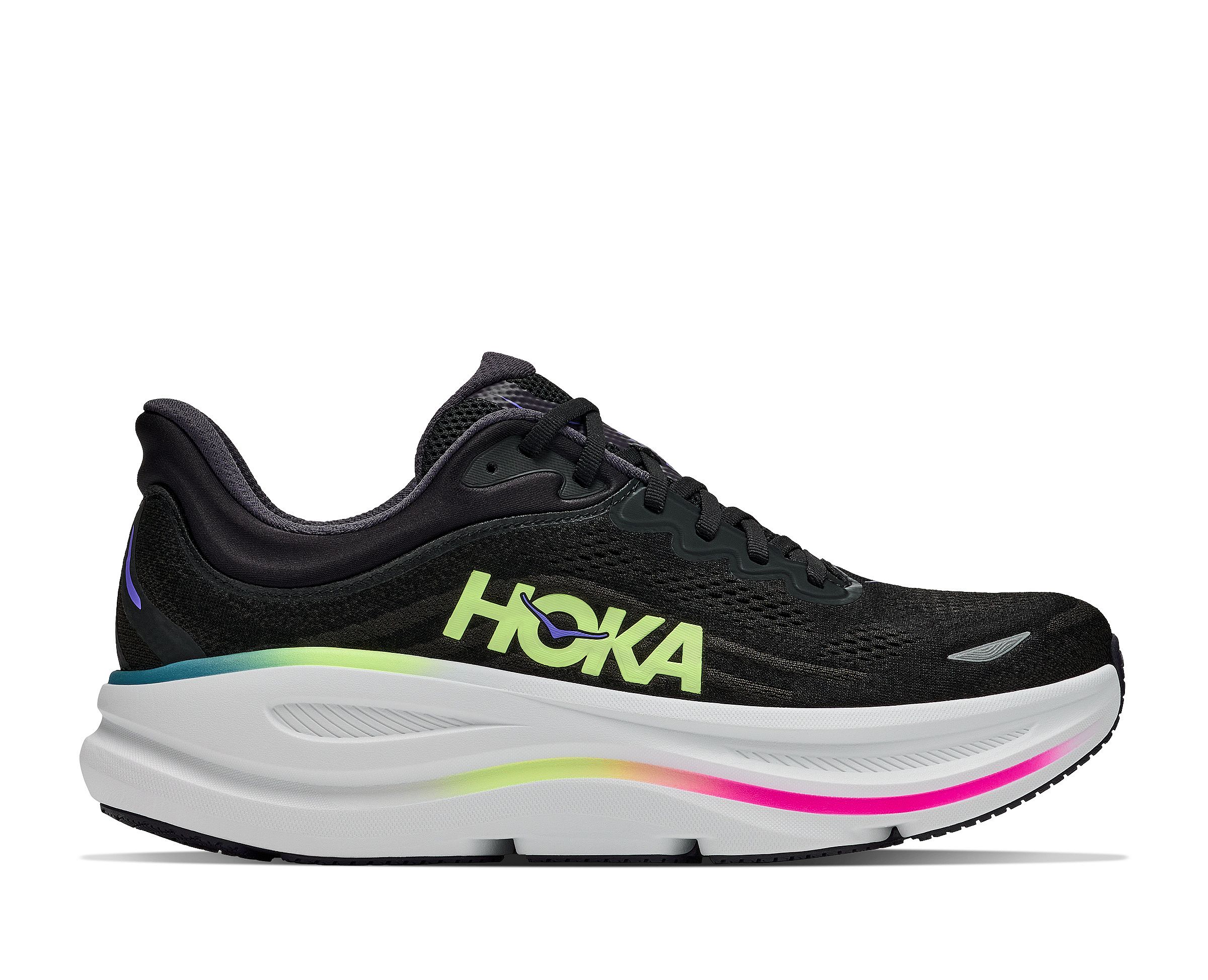 144682-Hoka-Bondi-9-hardloopschoenen-blackneon-yuzu-heren-afbeelding-1