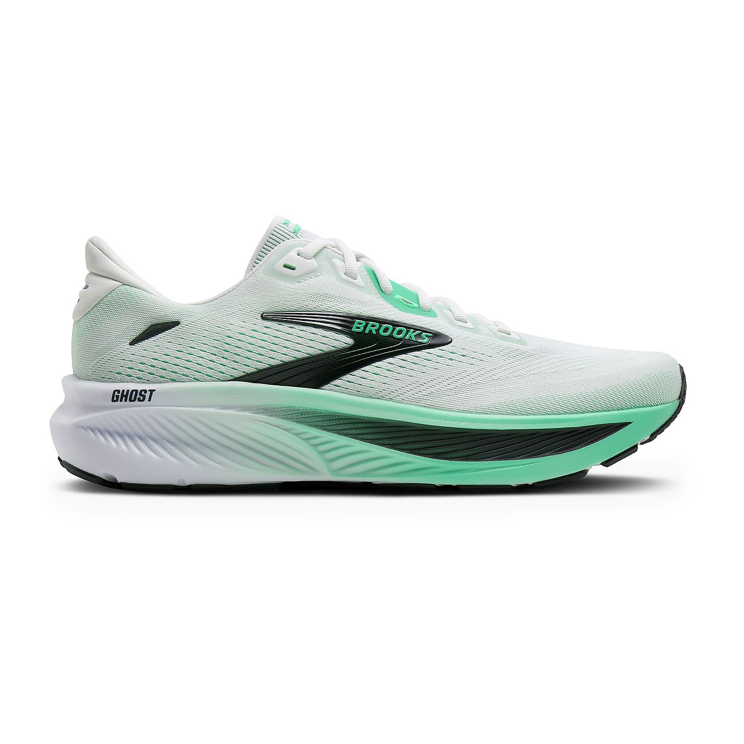 145125-Brooks-Ghost-18-hardloopschoenen-WhiteSpring-BudSpruce-heren-afbeelding-1