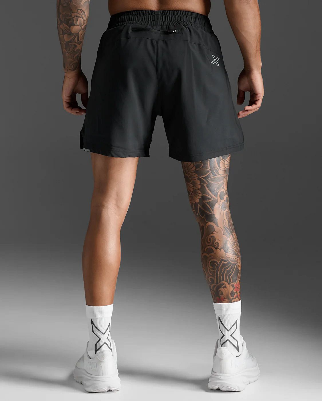 113631-2XU-Aero-5-Inch-Shorts-BlackSilver-Reflective-Heren-afbeelding-4