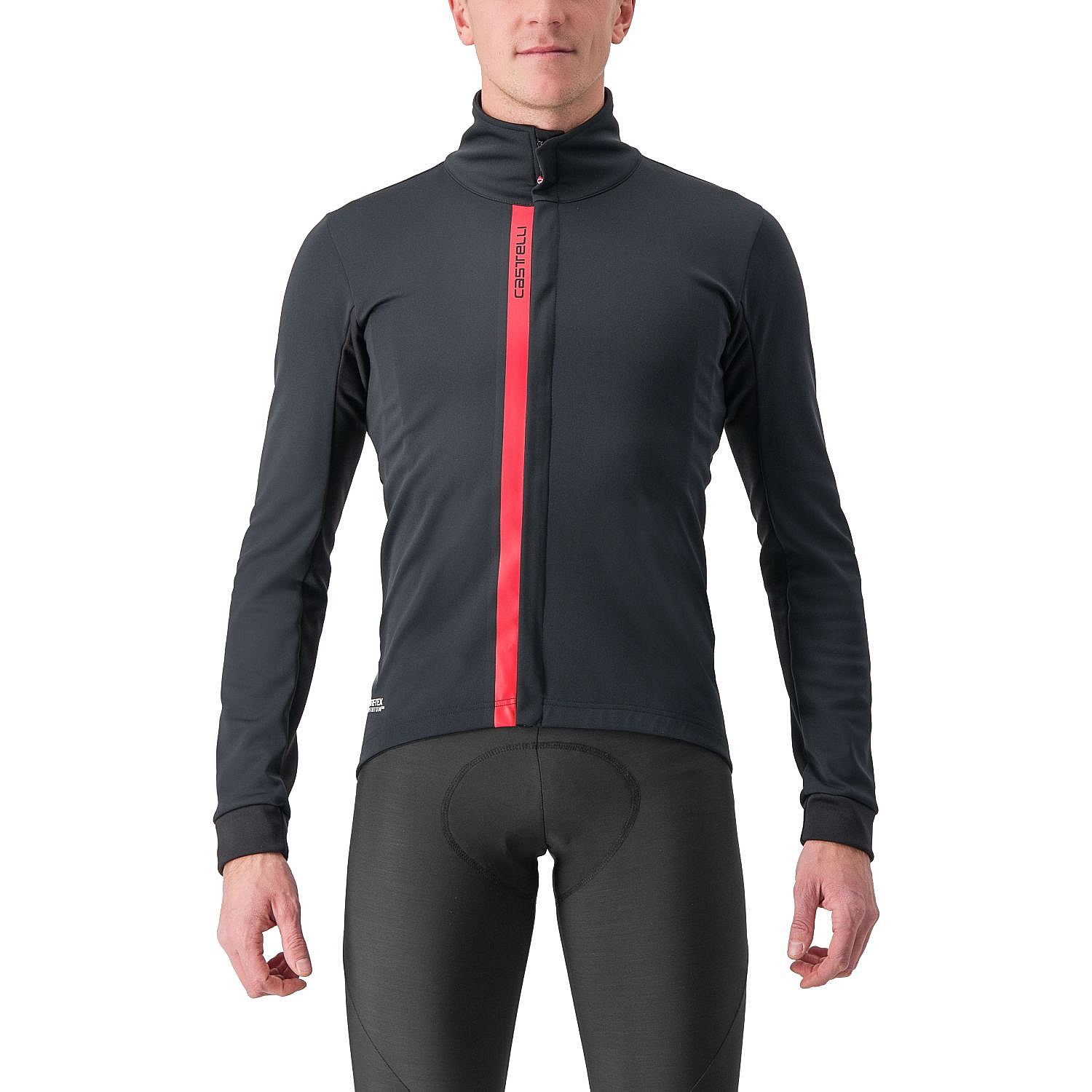90866-Castelli-Entrata-lange-mouw-fietsjack-zwartrood-heren-afbeelding-1