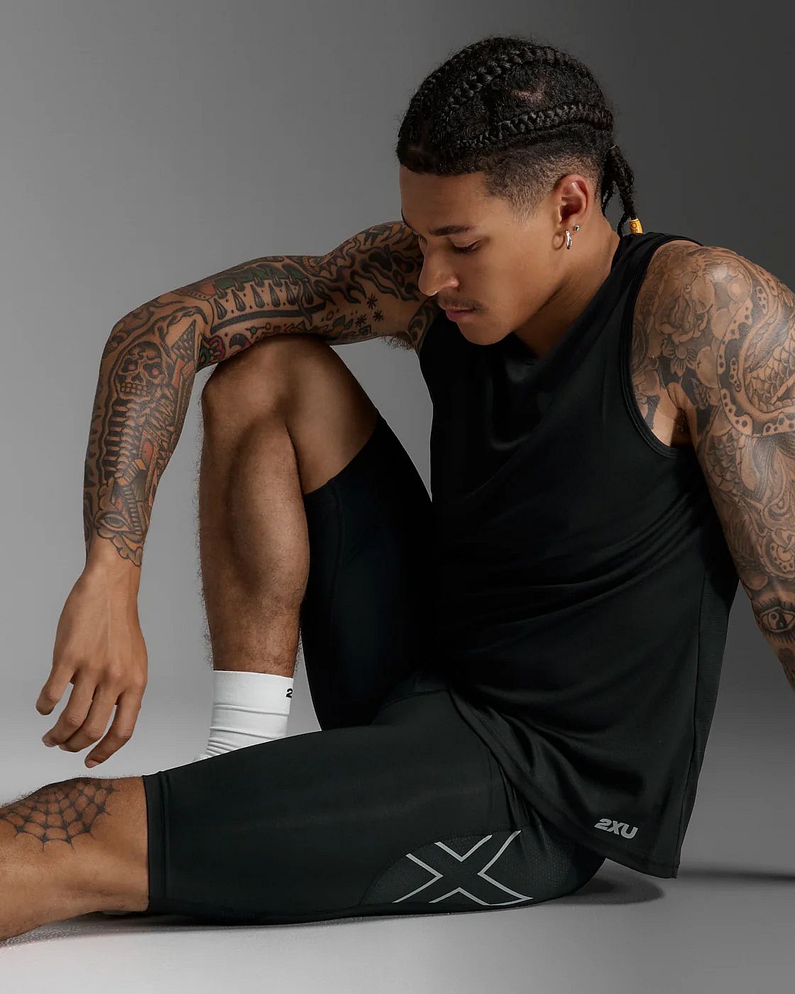 113653-2XU-Aero-Mesh-Compression-Shorts-BlackSilver-Reflective-Heren-afbeelding-7