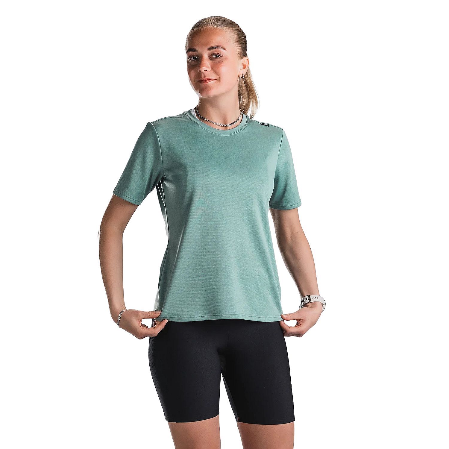 144540-Fusion-Tempo-Two-Run-T-shirt-dames-mineral-afbeelding-1
