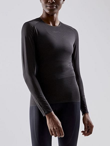 60612-Craft-Pro-Dry-Nanoweight-lange-mouw-ondershirt-zwart-dames-afbeelding-2