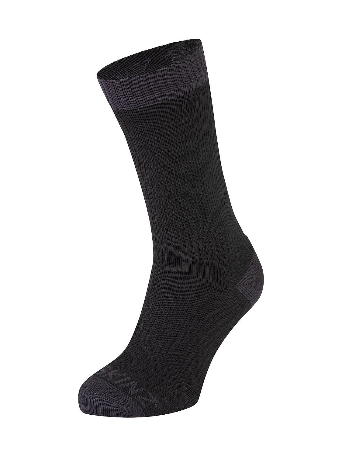 103989-Sealskinz-Wiveton-waterproof-mid-length-fietssok-zwart-unisex-afbeelding-2