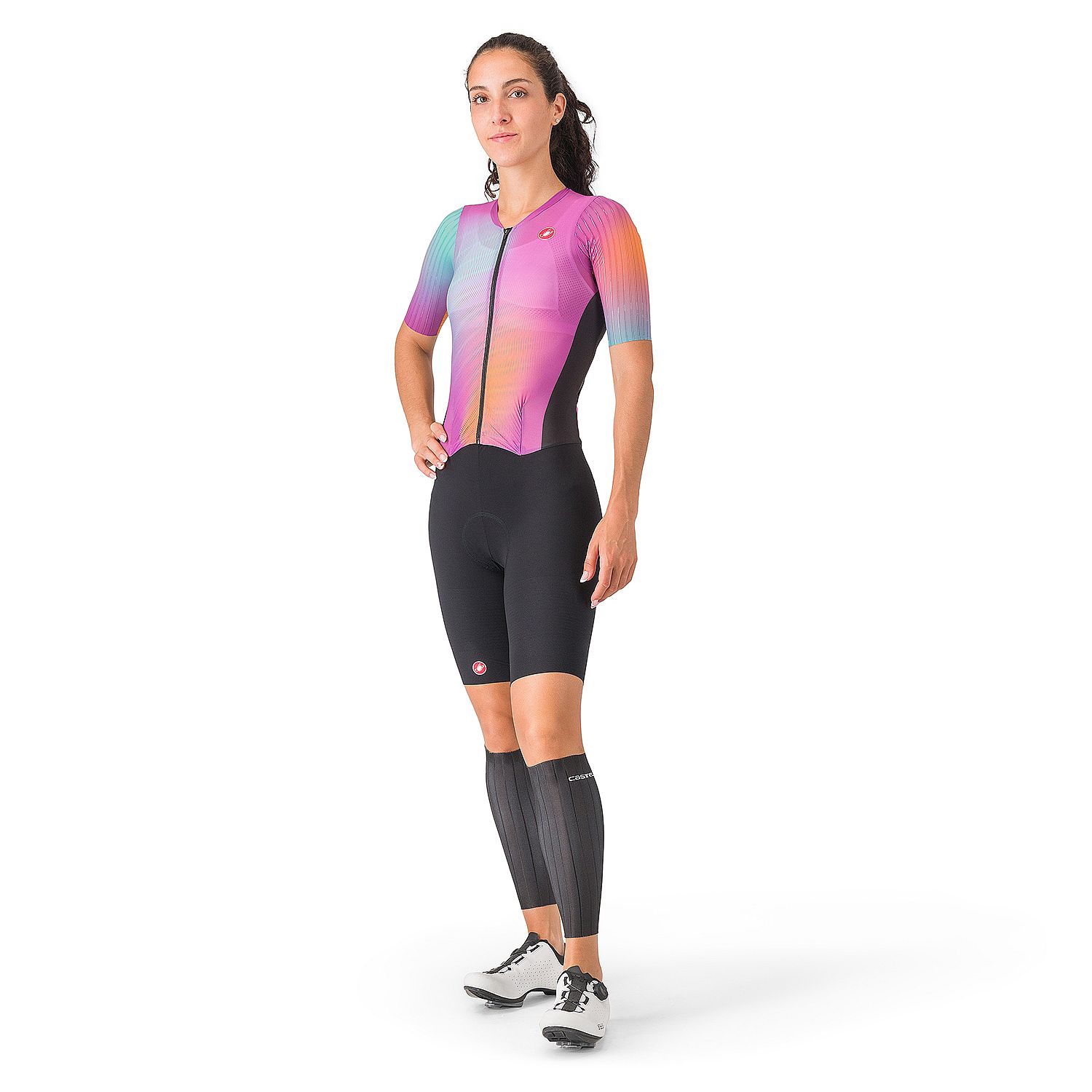 109270-Castelli-PR-2-speed-suit-korte-mouwen-zwart-roze-dames-afbeelding-1