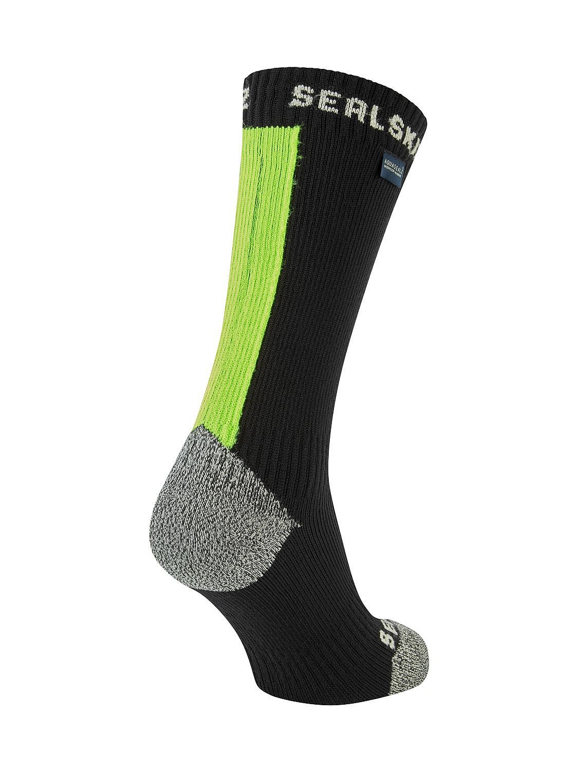 47237-Sealskinz-Briston-All-weather-mid-fietssok-met-Hydrostop-zwartneon-geel-afbeelding-1
