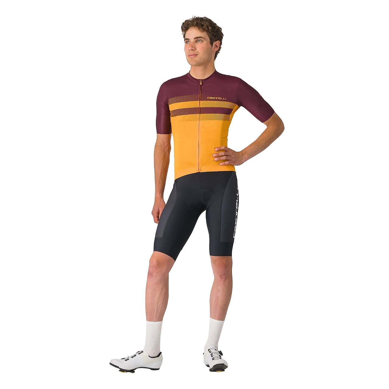 4525017-863-Castelli-Simbolo-jersey-fietsshirt-korte-mouw-oranjerood-heren-afbeelding-1