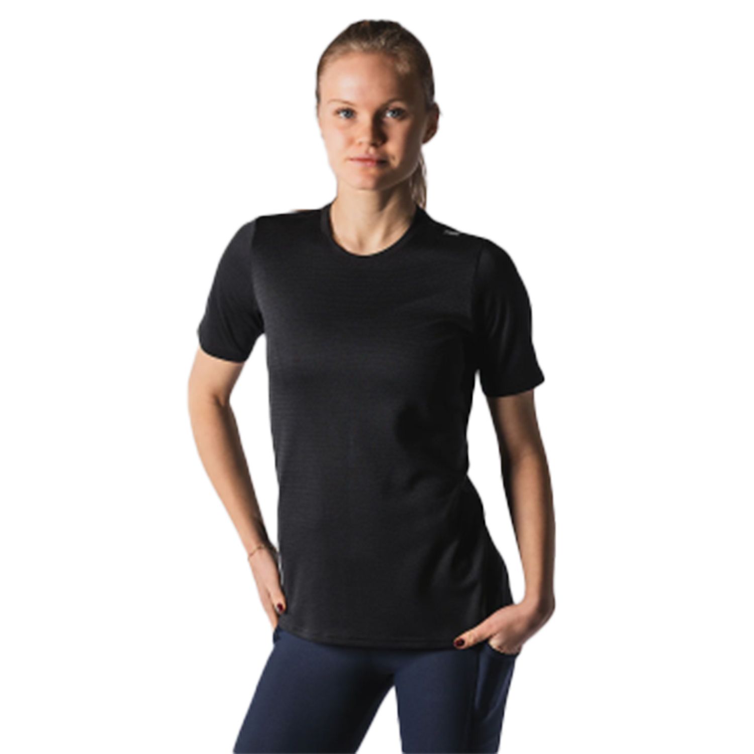 1154-BLK-Fusion-Technical-Merino-150-T-Shirt-zwart-dames-afbeelding-1