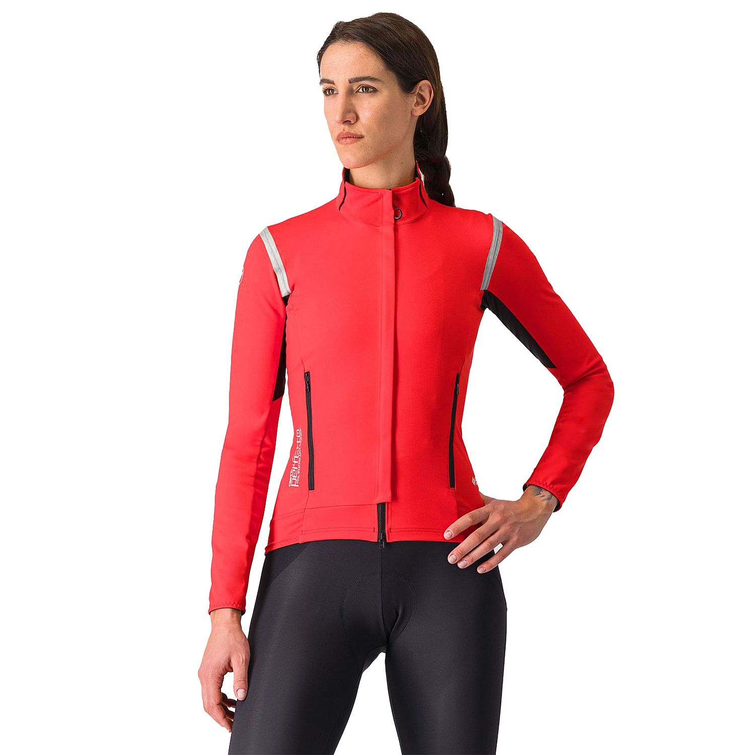 4522543-081-Castelli-Perfetto-RoS-2-lange-mouw-fietsjack-hibiscussilver-reflex-dames-afbeelding-1