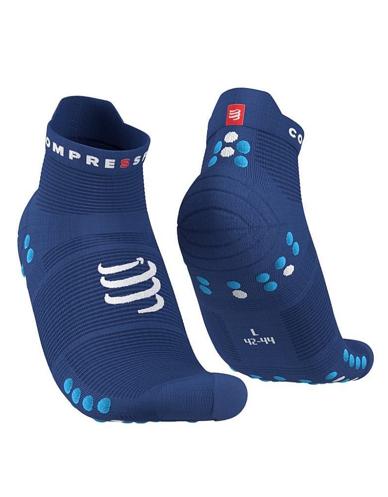 116043-Compressport-Pro-racing-v4.0-low-hardloopsokken-blauw-afbeelding-1