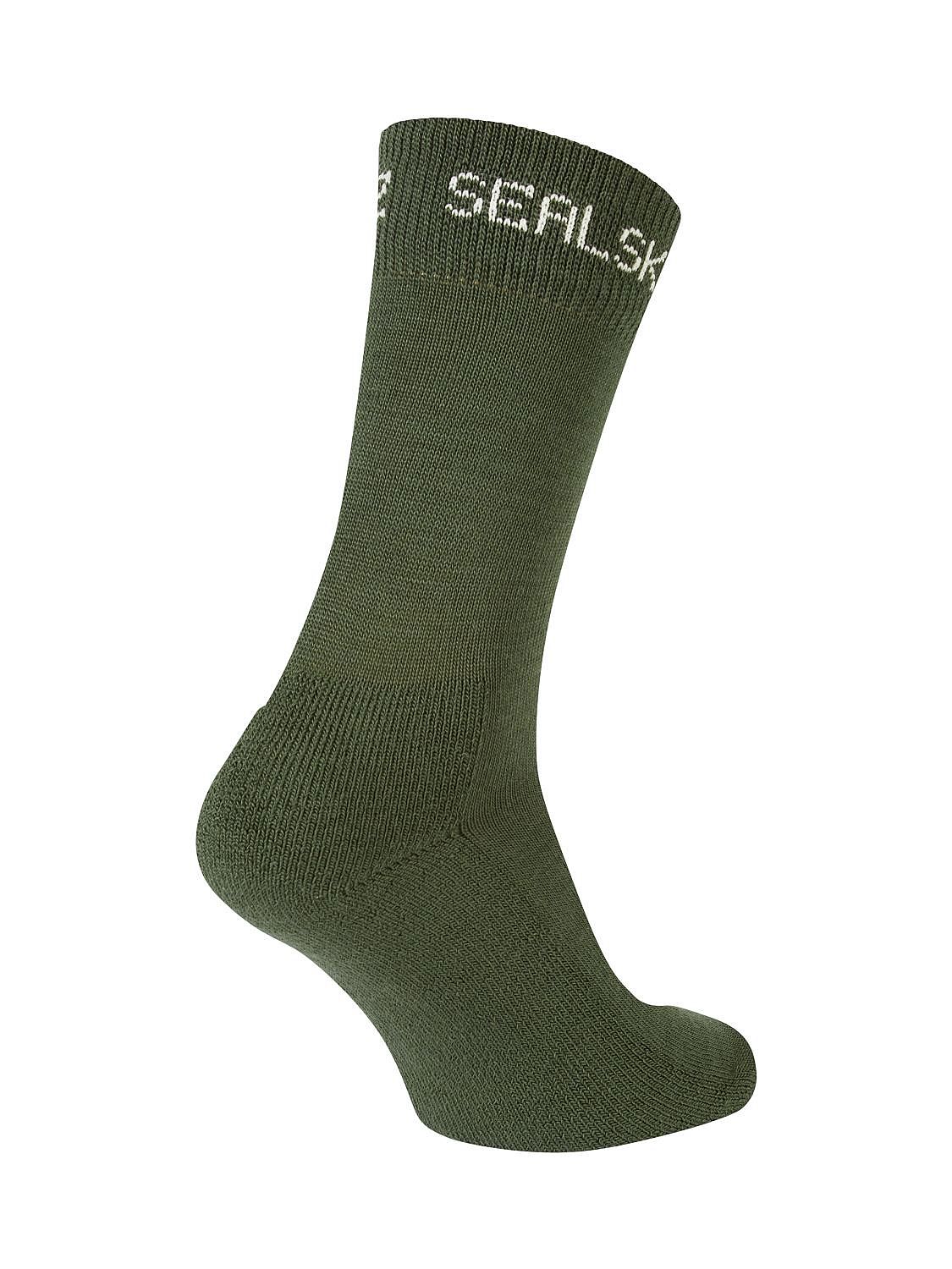 103982-Sealskinz-Suffield-Solo-Merino-fietssok-olive-unisex-afbeelding-1
