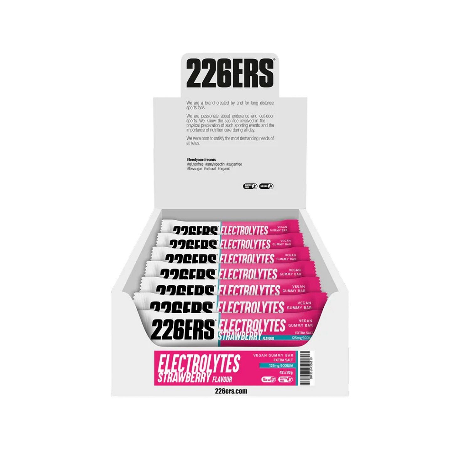 144067-226ers-Vegan-Gummy-Bar-Strawberry-42x30g-afbeelding-1
