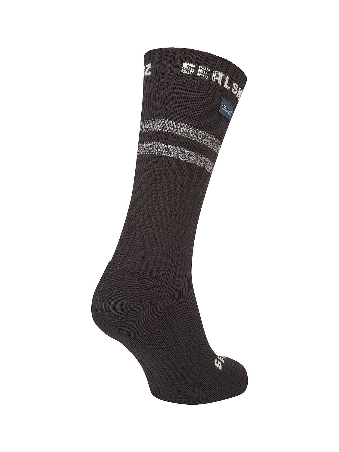 104033-Sealskinz-Runton-Cold-weather-mid-fietssok-met-Hydrostop-black-unisex-afbeelding-1