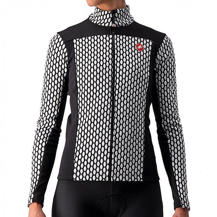 69537-Castelli-Sfida-2-fietsshirt-lange-mouw-zwartwit-dames-afbeelding-1