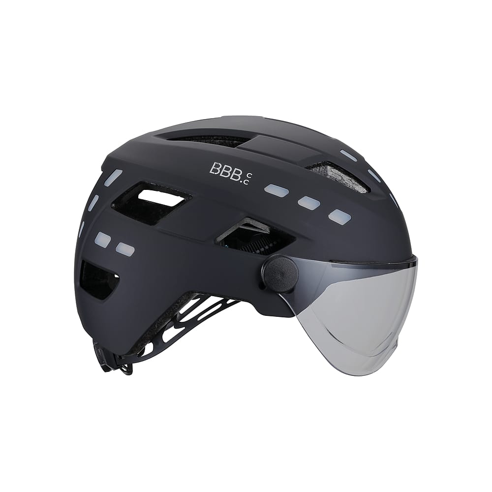 105379-BBB-helm-District-led-faceshield-mat-zwart-afbeelding-2