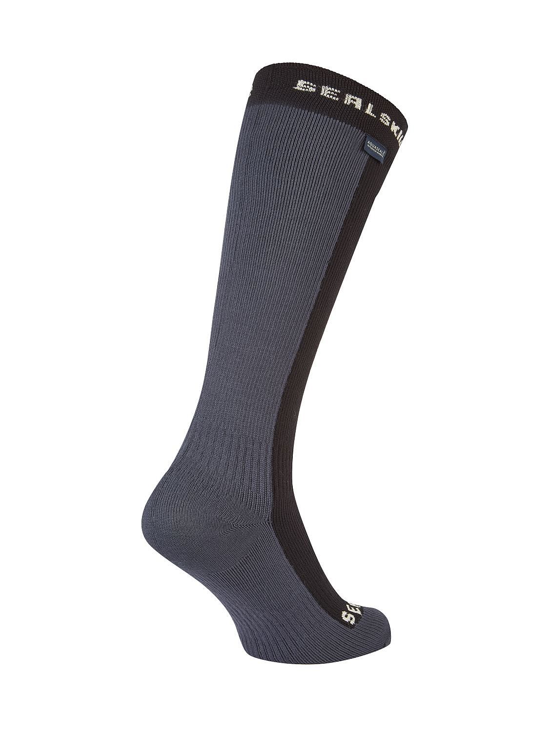 104000-Sealskinz-Worstead-Cold-weather-knee-fietssok-black-unisex-afbeelding-1