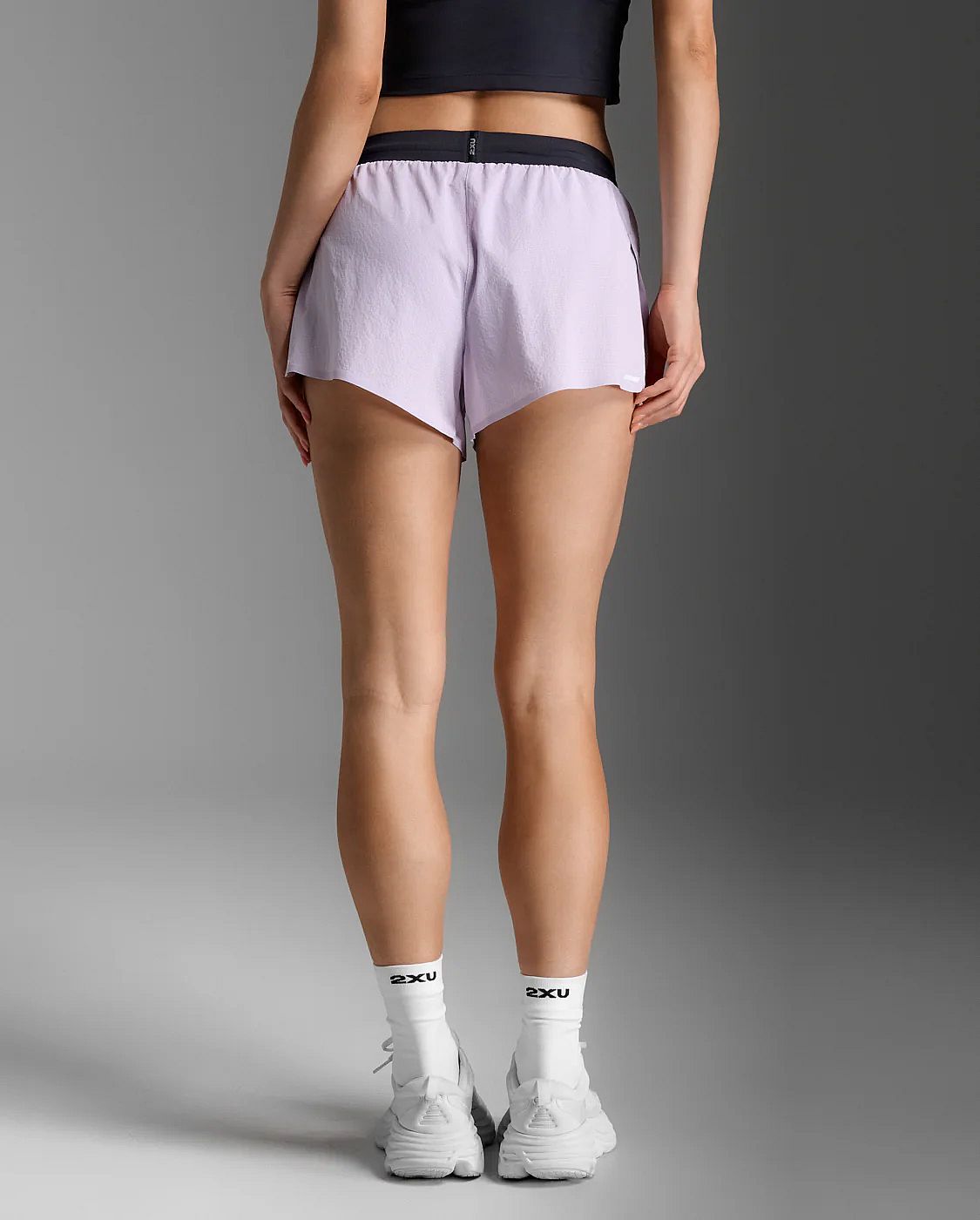 113264-2XU-Light-Speed-3-Inch-Short-Virtual-VioletWhiteReflective-Dames-afbeelding-3