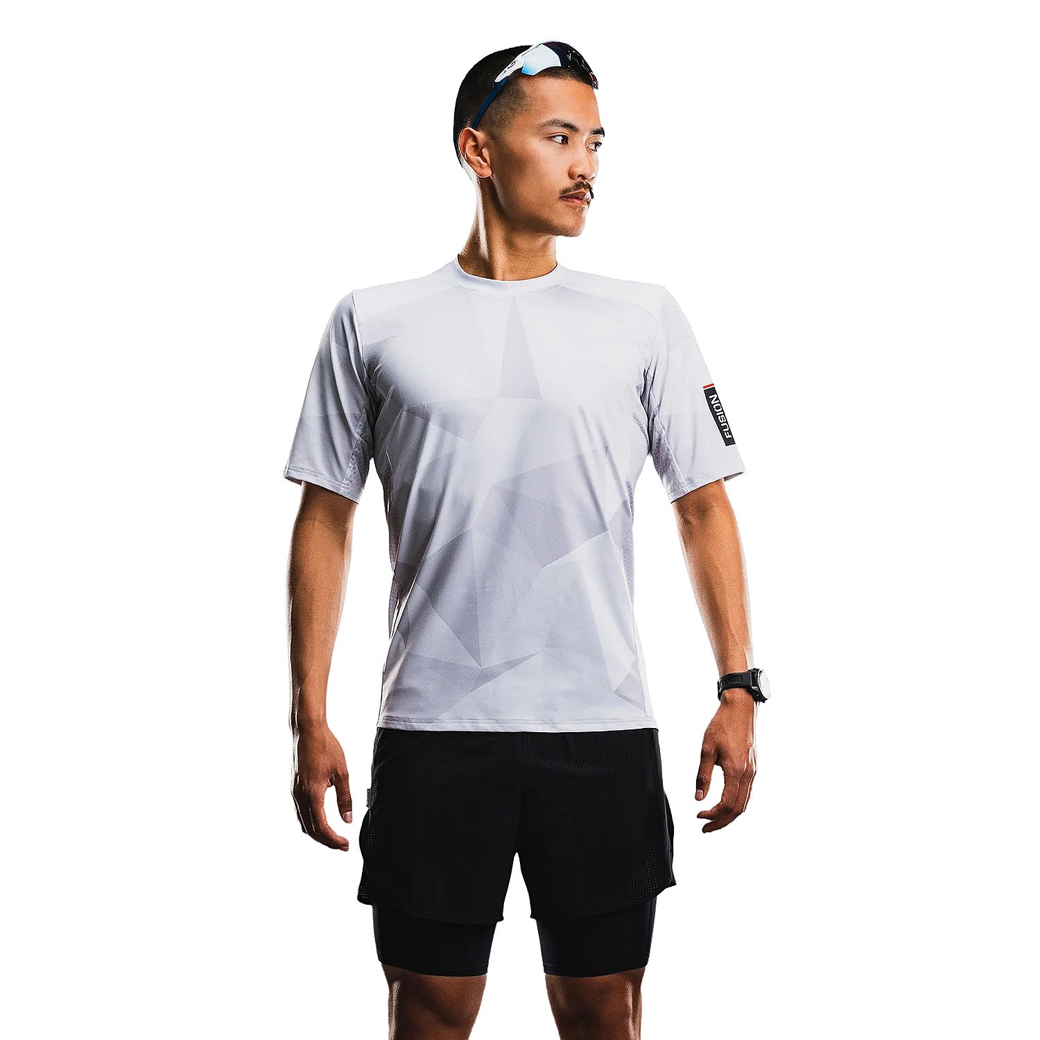 144559-Fusion-Tempo-Pro-Trail-T-shirt-heren-witgrijs-afbeelding-1