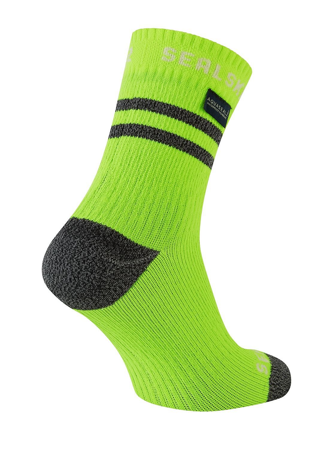47178-Sealskinz-Mautby-Warm-weather-fietssok-met-Hydrostop-geelzwart-afbeelding-1