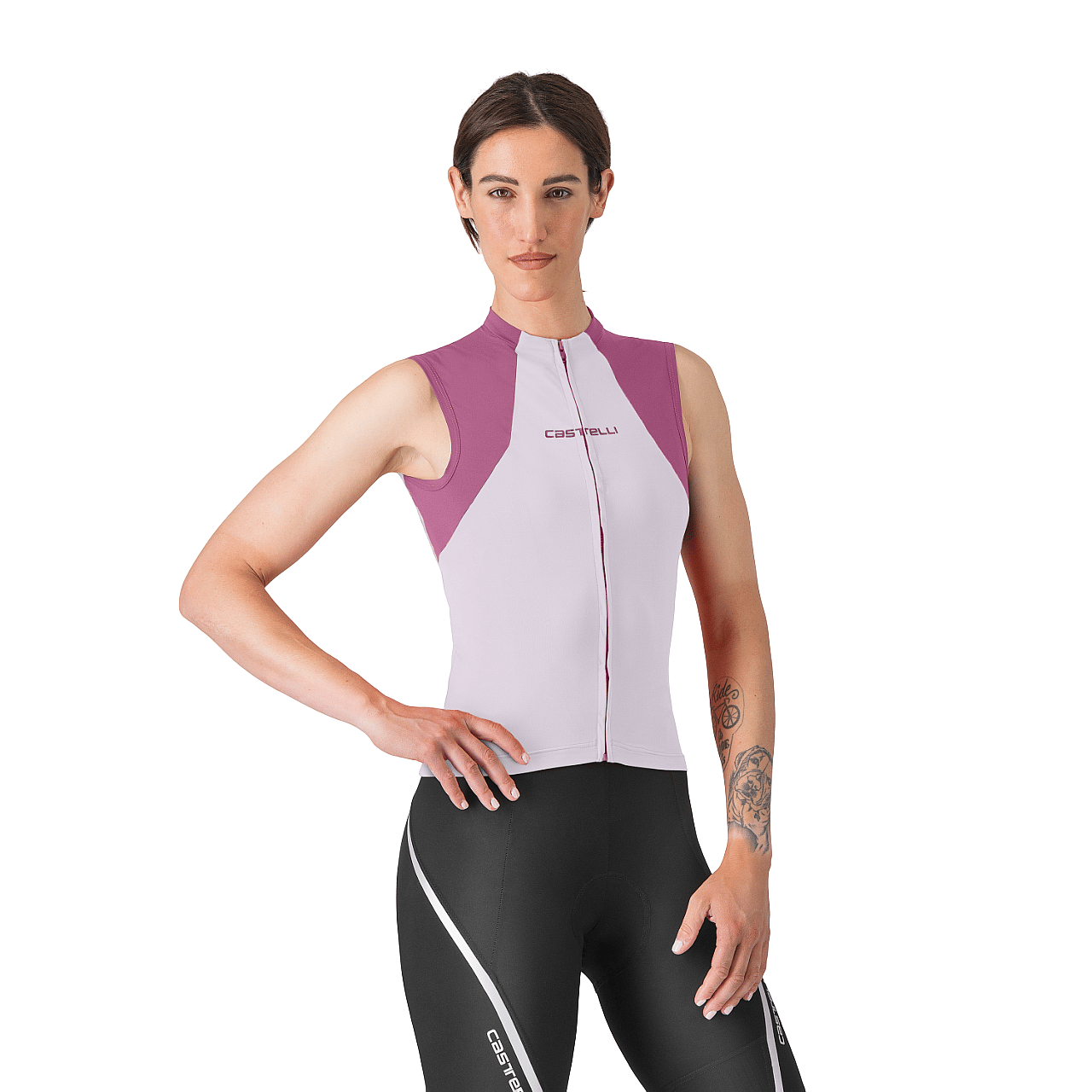 111324-Castelli-Sole-sleeveless-jersey-roze-dames-afbeelding-1