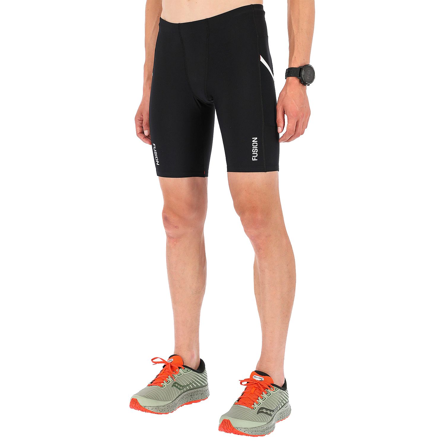 0161-BLK-Fusion-Short-Tights-zwart-heren-afbeelding-1