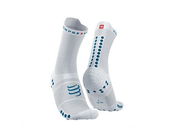 78629-Compressport-Pro-racing-v4.0-high-cut-hardloopsokken-witblauw-afbeelding-1