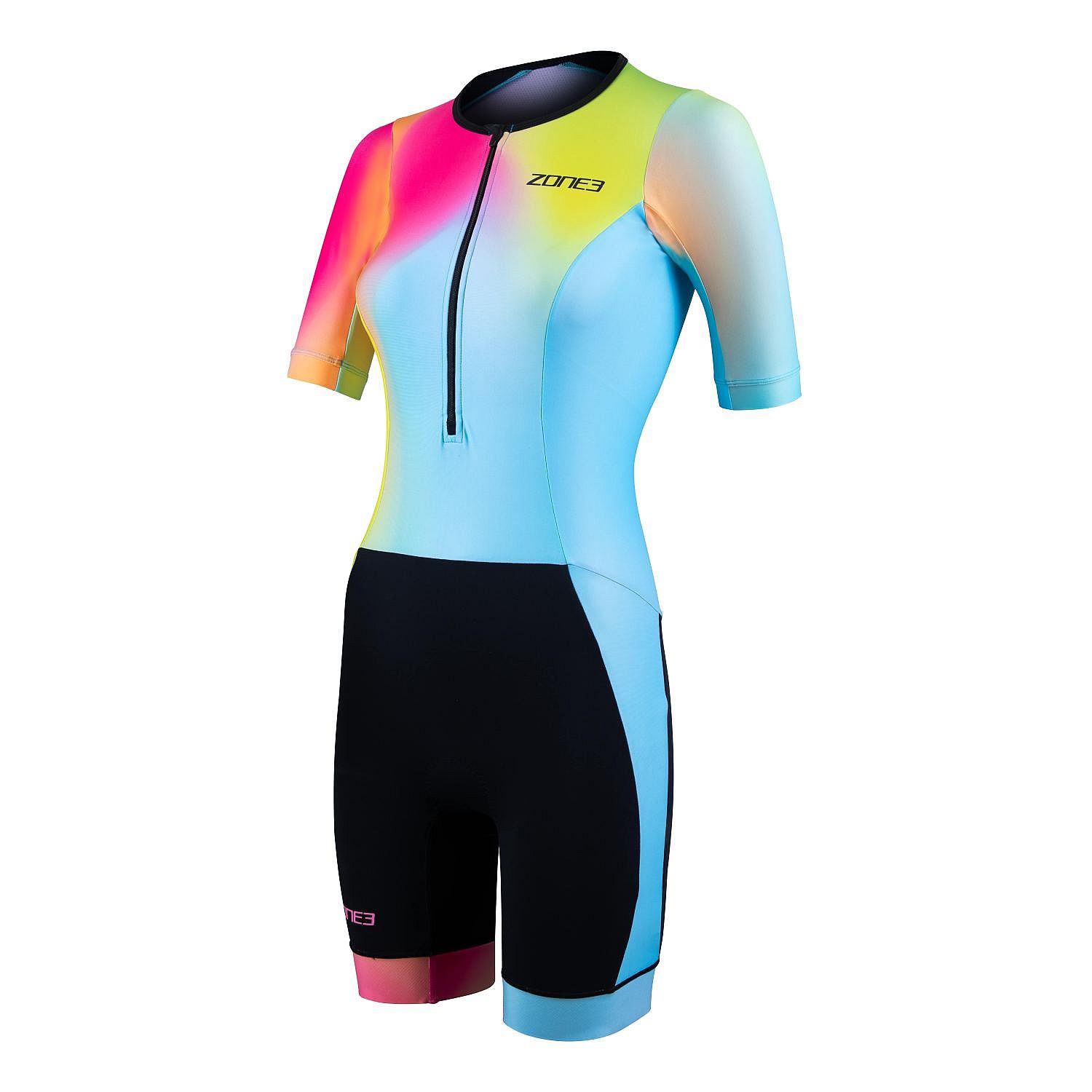 TS25WACTP117-Zone3-Activate-plus-korte-mouw-trisuit-neonzwart-dames-afbeelding-1