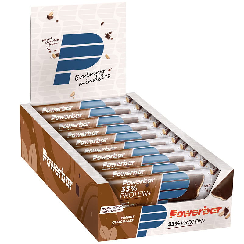37546-Powerbar-Protein-plus-33-bar-chocolade-pinda-10-x-90-gram-afbeelding-1